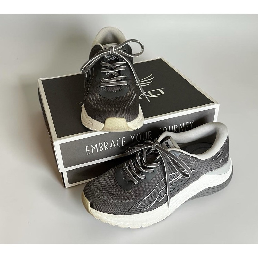 Dansko Pace Mesh Gray Walking Shoes Women's Size 37 US 6.5 / 7